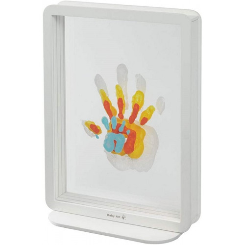Baby Art Family Touch Cornice con Kit Impronte per le Mani di Mamma Bianco