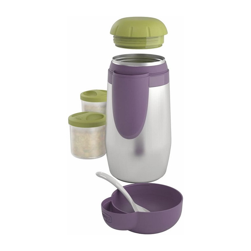 Chicco Contenitori Thermos Porta Pappa System Easy Meal, 6m+ 3 Cont