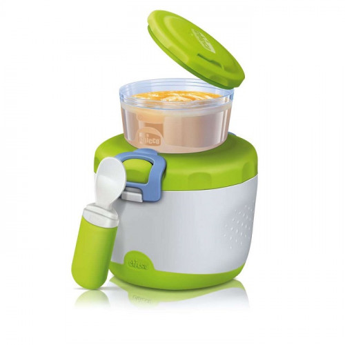 Chicco Thermos PortaPappa System Easy Meal, 6m+ Verde