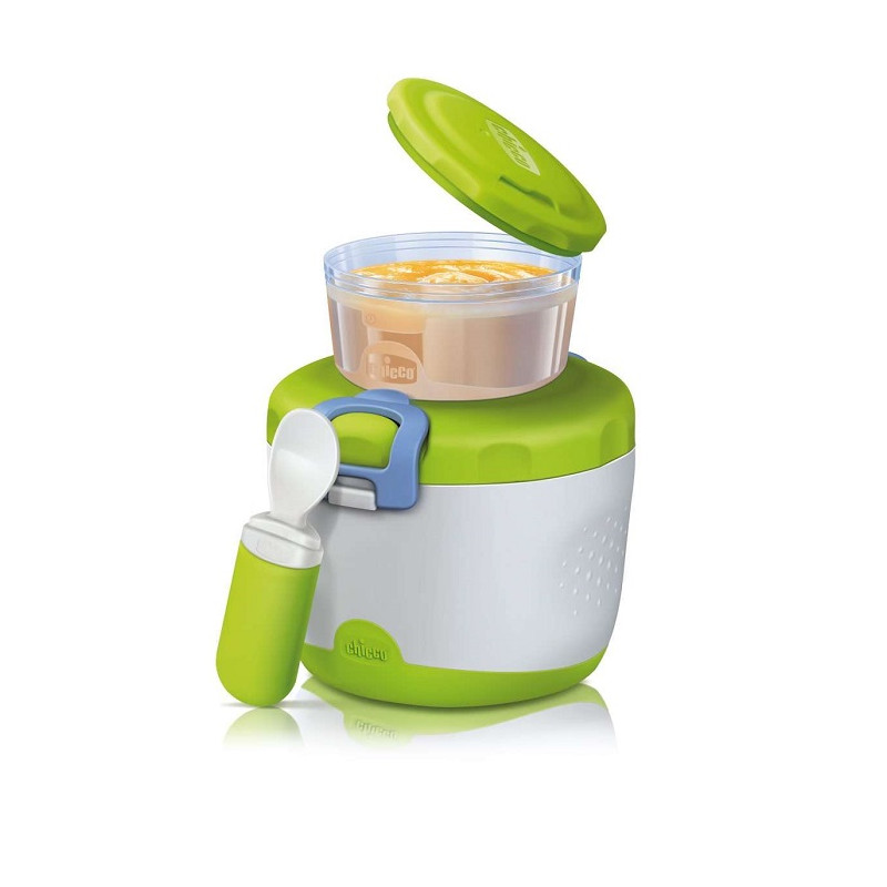 Chicco Thermos PortaPappa System Easy Meal, 6m+ Verde