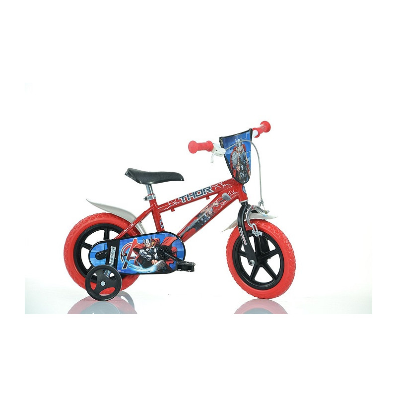 Dino bikes 412 Bici Bicicletta per Bambino Avengers Thor Taglia 12 Età 3-5 anni