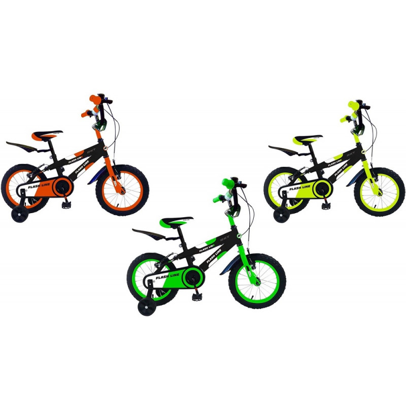 Bici Bicicletta BMX Taglia 12 per Bambino 3-5 anni con Accessori Inclusi 