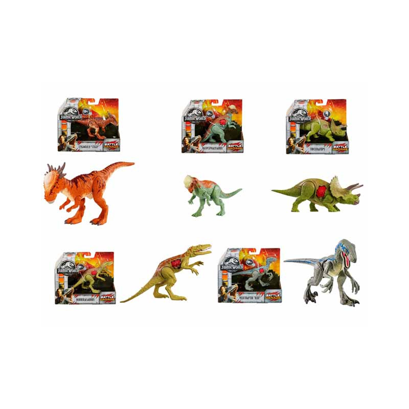 Mattel Jurassic World Ferite da Combattimento Personaggio a scelta del Film