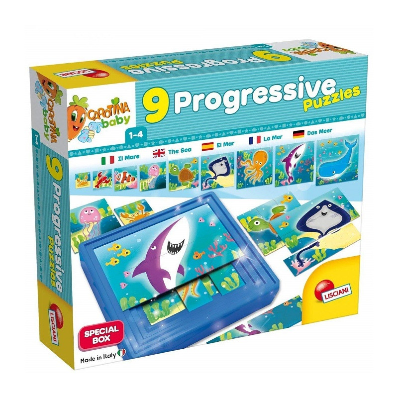 Lisciani Giochi 58457 - Carotina Baby Progressive Puzzle The Sea