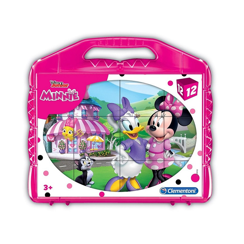 Clementoni - 41184 - Puzzle Cubi - Minnie Happy Helpers - 12 Cubi - Disney