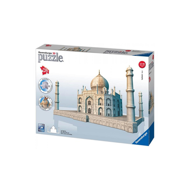 Ravensburger 125647 Puzzle 3D Taj Mahal 216 Pezzi