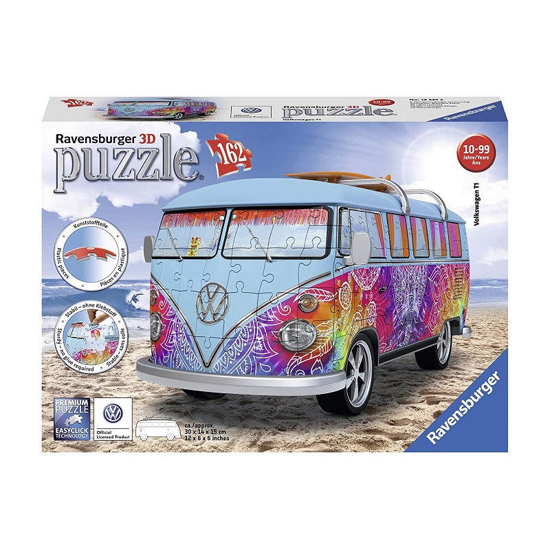 Ravensburger 12527 Camper Volkswagen Indian Summer Puzzle 3D Veicoli
