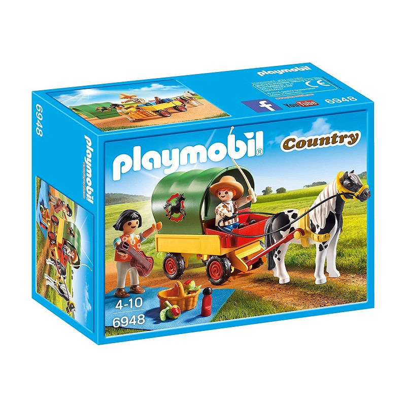Playmobil 6948 Picnic con Carro per Pony