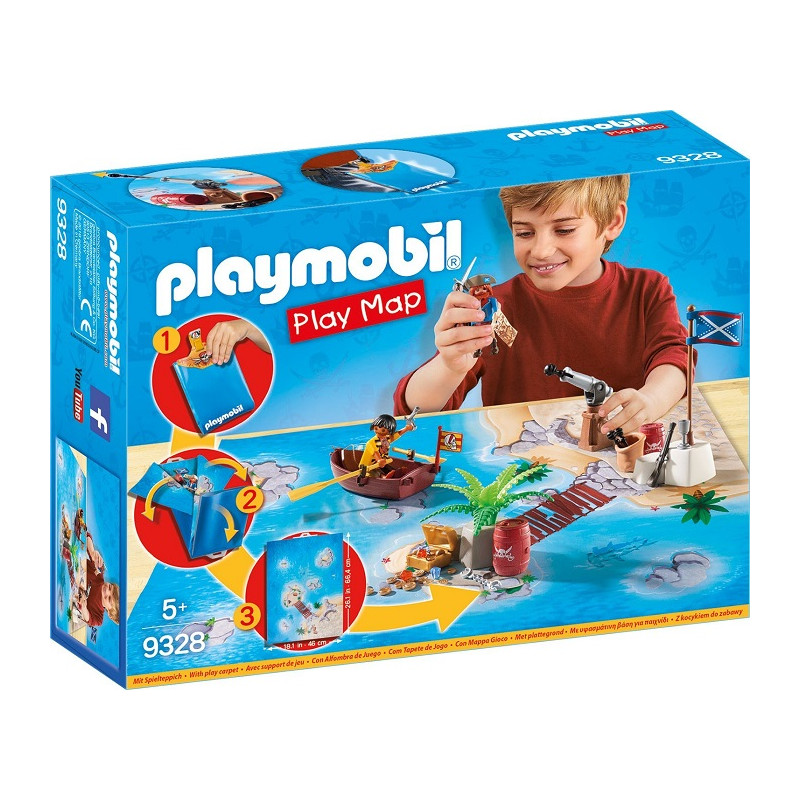 Playmobil 9328 Play Map Tesoro dei Pirati