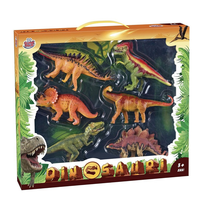 Grandi Giochi GG30050 - Set 6 Dinosauri