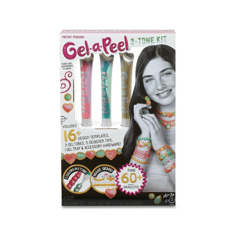 Giochi Preziosi Gel A Peel 2 kit Bicolore Tone Kit Crea Accessori e Gioielli