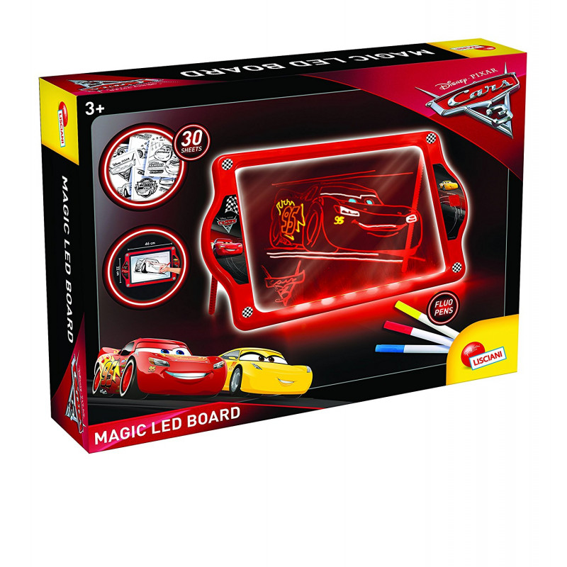 Lisciani Giochi 62454 - Cars 3 Magic LED Board