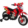 Globo 39356 Motocross Moto Elettrica Luci e Suoni Rosso 6V