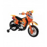 Globo 39357 Motocross Moto Elettrica Luci e Suoni Arancio 6V