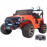 Globo Jeep Fuoristrada Auto Elettrica Con Radiocomando 12 V Colore Arancione