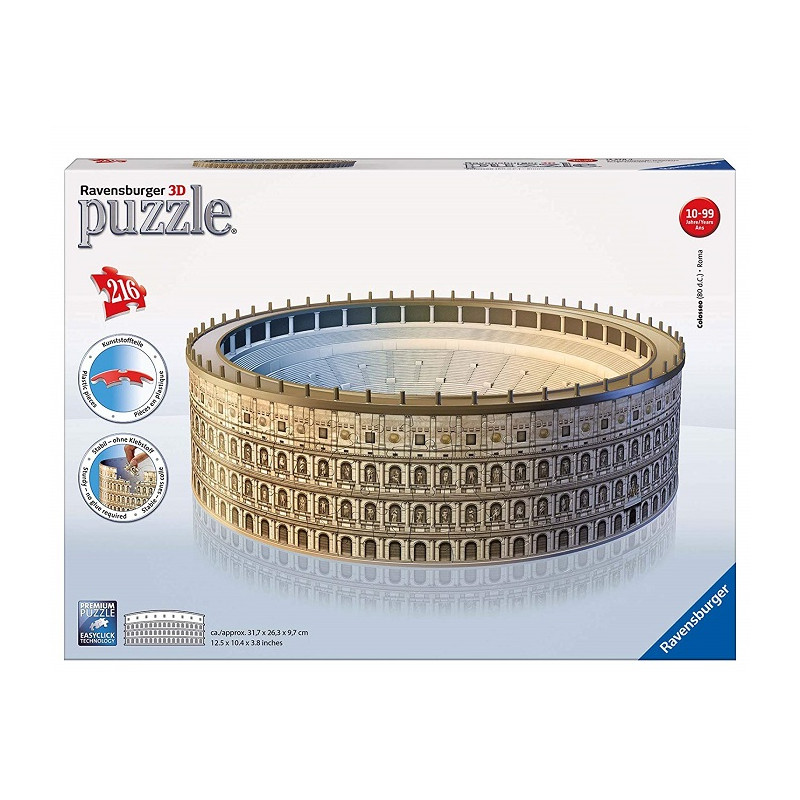 Ravensburger 12578 Colosseo Puzzle 3D 216 Pezzi
