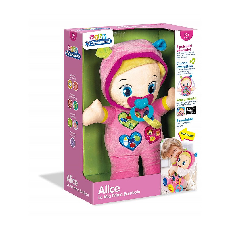 Clementoni Baby 17201 Alice la Mia Prima Bambola Colori Assortiti
