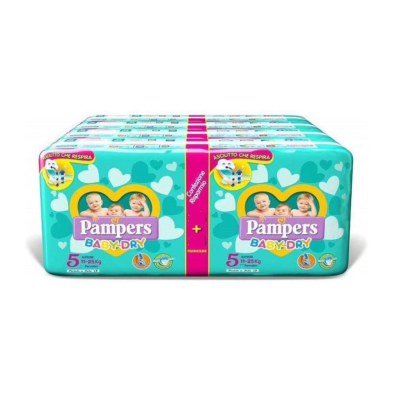Pampers Pampers Baby Dry Duo Mini 136 Pannolini Taglia 5 11-25 kg 