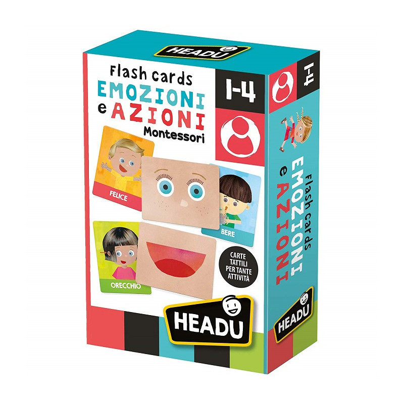 Headu Flashcards Montessori Emozioni e Azioni