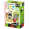 Headu Flashcards Farm Discovery Gioco Educativo per Bambini da 1 a 4 A anni