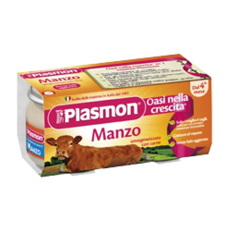 6 Confezioni Plasmon Omogeneizzato Carne  Manzo 24 Vasetti