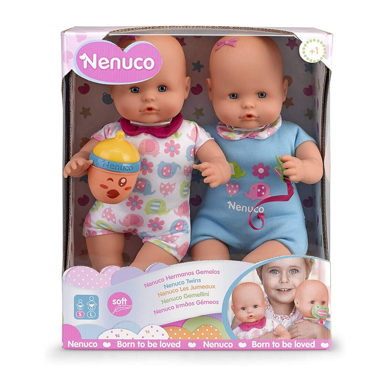 Nenuco Twins Gemelli Bambole 35 cm con Accessori