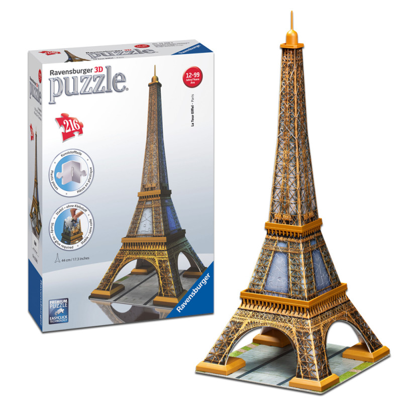 Ravensburger Italy Puzzle 3D Eiffel Tower Paris 216 Pezzi RAVENSBURGER