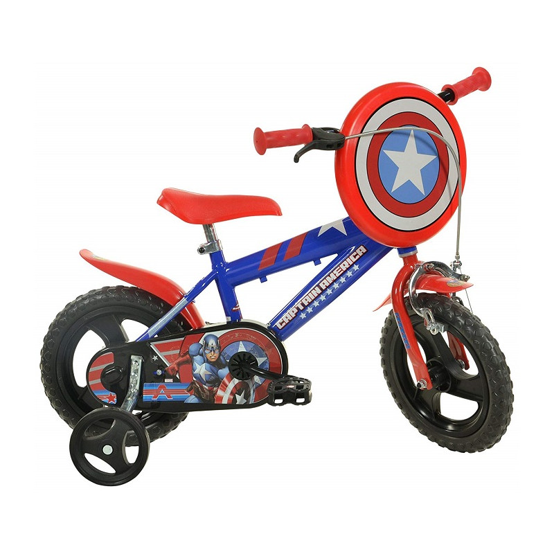 Dino Bikes Bici Bicicletta Avengers Capitan America Taglia 12 per Bambino