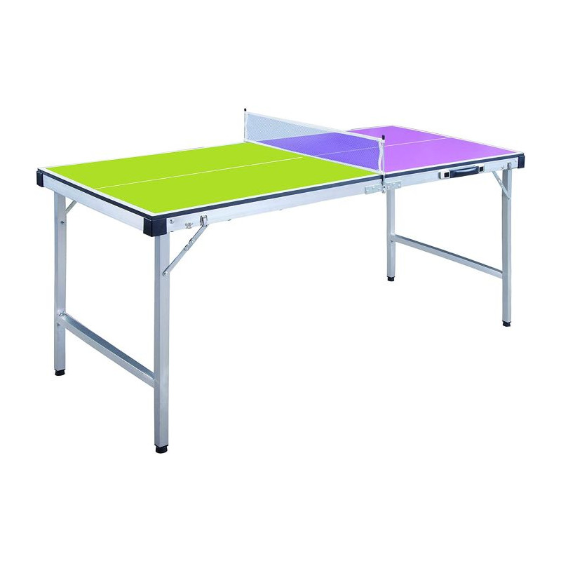 ODG Tavolo Ping Pong Pieghevole con Rete e Racchette Legno e Metallo