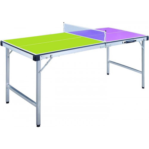 ODG Tavolo Ping Pong Pieghevole con Rete e Racchette Legno e Metallo