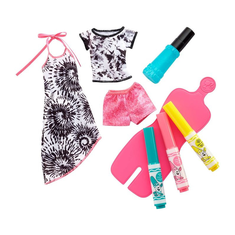 Abiti Barbie & Crayola con pennarelli Multicolore