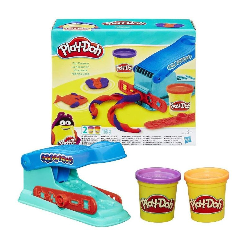 Play-Doh Fabbrica Base per Modellare Macchina Divertente con 2 Colori Play-Doh Non tossici