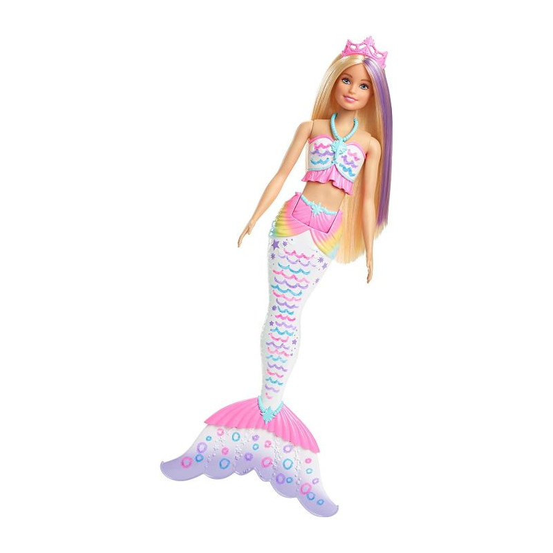 Barbie Dreamtopia Crayola Bambola Sirena con Abito e Coda Colorabil