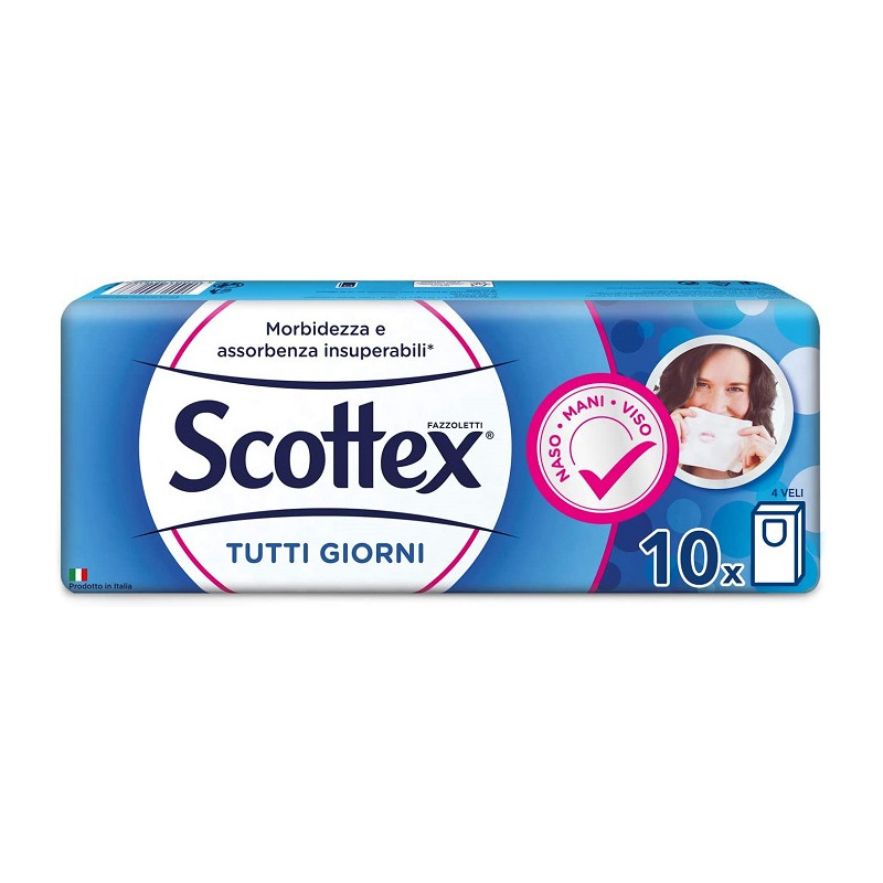 Scottex Ultra Soft Fazzoletti Soffici Offerta 5 Confezioni da 12 Pacchi (5x12)