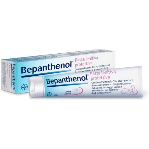 Bepanthenol Pasta Lenitiva Protettiva per Cambio Pannolino Anti Arrossamento Neonato 100 g