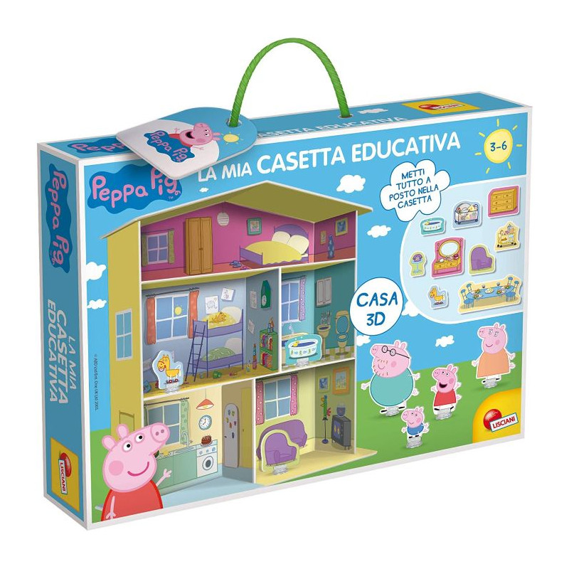 Lisciani Giochi Gioco per Bambini Peppa Pig Casetta Educativa LISCI