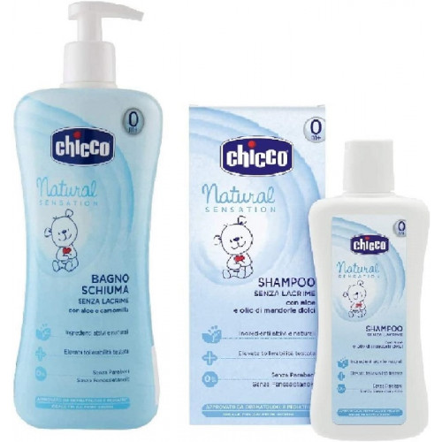 Chicco Offerta Bagnoschiuma 500ml+ Shampoo 200 ml Senza Lacrime
