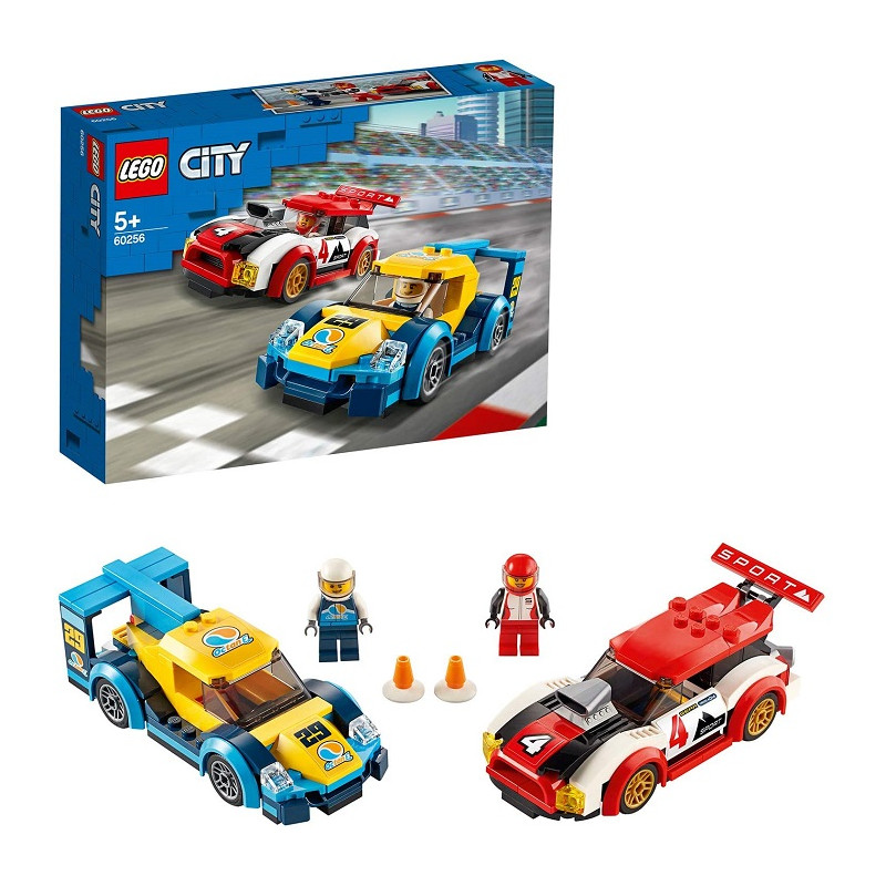 LEGO City Turbo Wheels Auto da Corsa per Costruire 2 Veicoli e 2 Minifigure