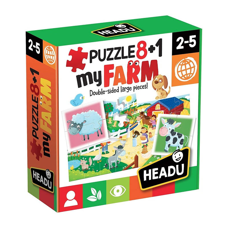 Headu 20867 Farm Puzzle 8+1