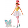 Barbie Dreamtopia Bambola Tema Caramelle Colorate con Capelli e Ali Rosa