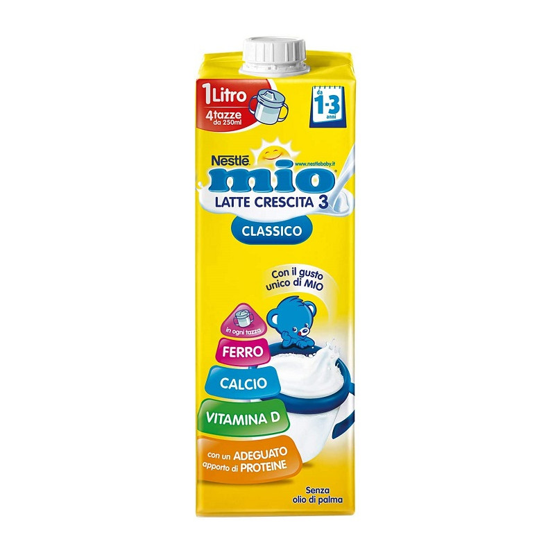 Nestlé Latte Mio Classico Latte di Crescita da 1 Anno 8 confezioni da 1 L