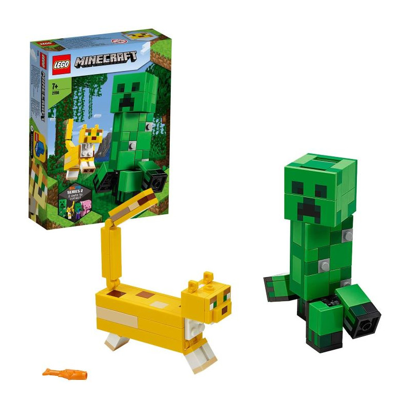 Lego Minecraft Maxi figure Creeper e Gattopardo