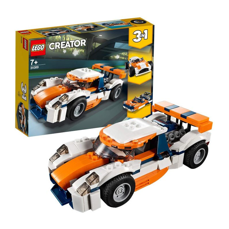 Lego Creator Auto da Corsa Set di Costruzione 3 in 1