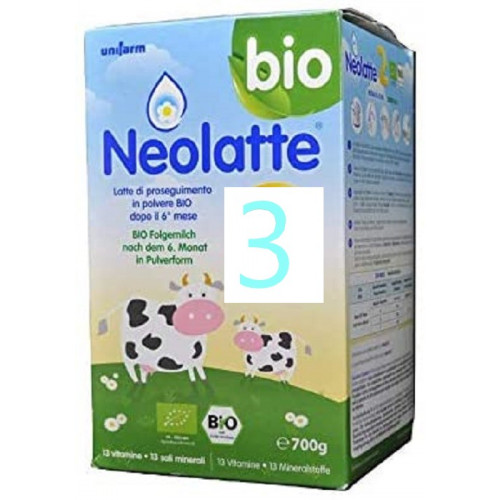 Unifarm Neolatte 3 Latte per Lattanti in Polvere Bio 700 gr