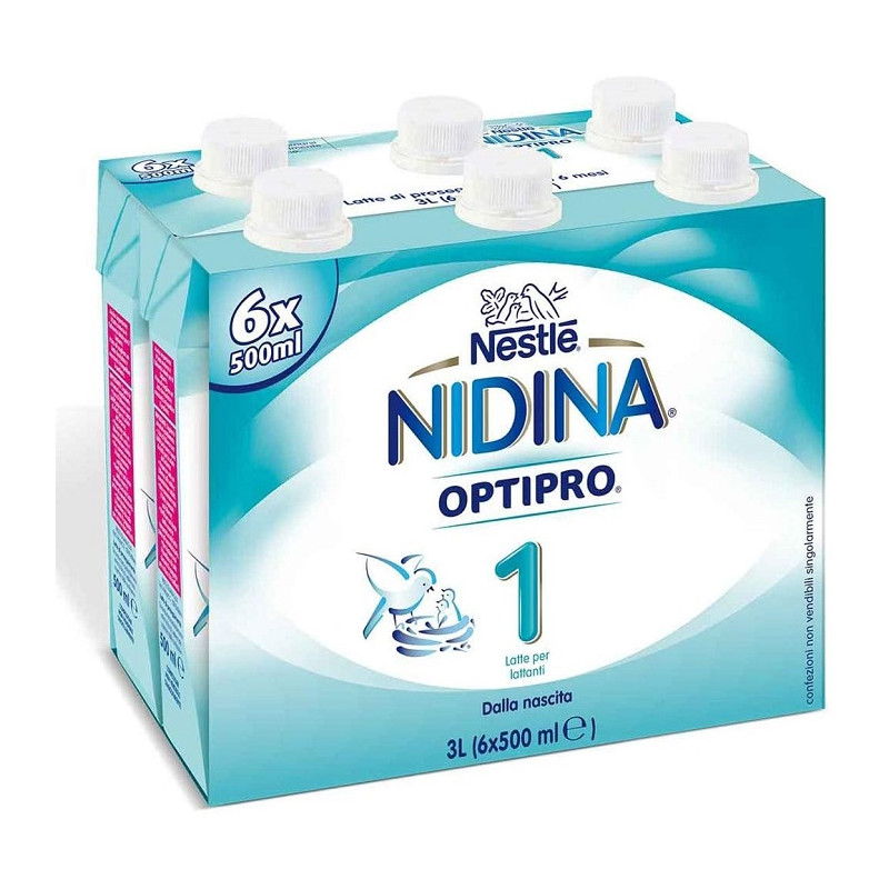 Nestlè Nidina 1 Optipro Liquido 6 Confezioni da 500ml