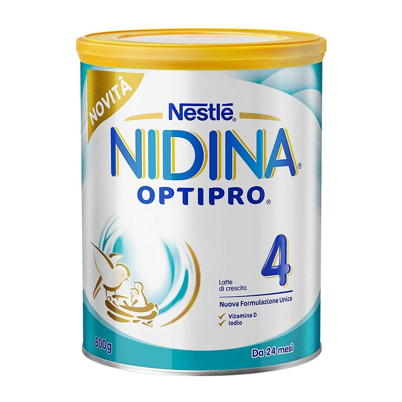 Nestlé Nidina OPTIPRO 4 da 24 Mesi Latte di Crescita in Polvere da 800 g
