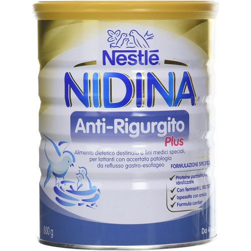 Nestlé Nidina Anti-Rigurgito Plus da 4 Mesi Alimento Dietetico 800 g