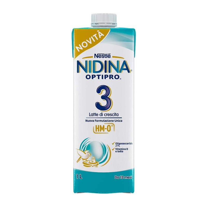Nestlé Nidina 3 Latte Liquido per la Crescita da 1 Anno 6 Confezioni da 1 Litro