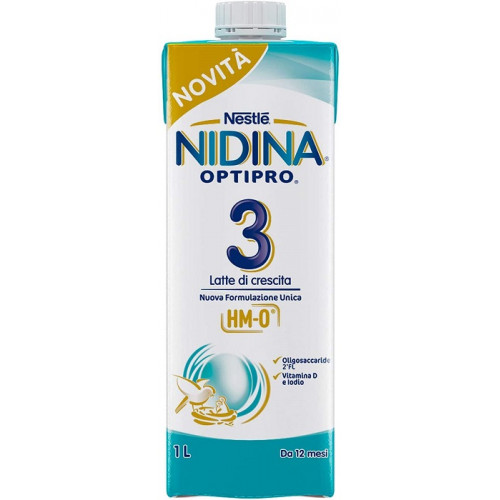 Nestlé Nidina 3 Latte Liquido per la Crescita da 1 Anno 6 Confezioni da 1 Litro