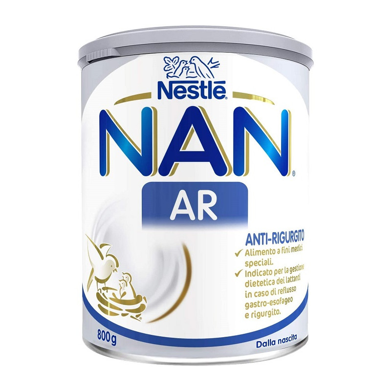 Nestlé Nan AR Anti Rigurgito in Polvere per Reflusso Gastro-Esofageo da 800 g